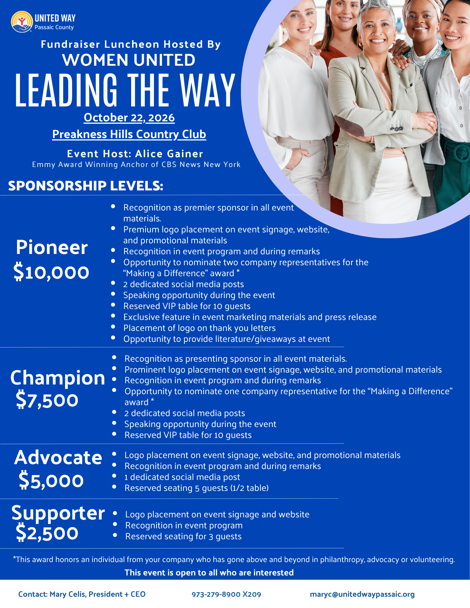 women united sponsorships